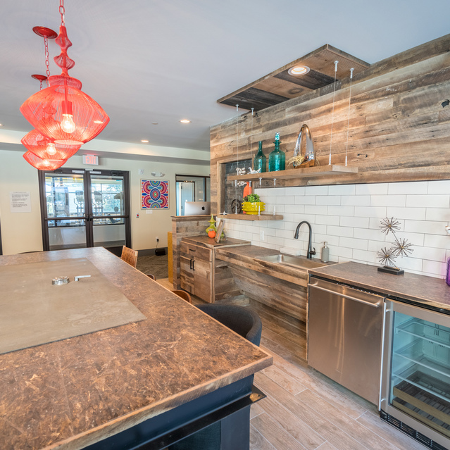 Anthem on Ashley - Clubhouse kitchen